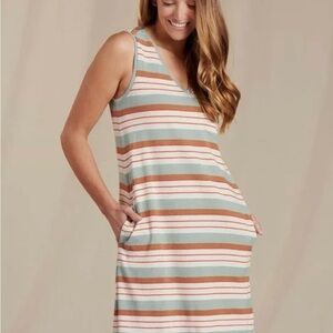 Toad&Co Grom Tank Dress :: Small :: 70’s stripe